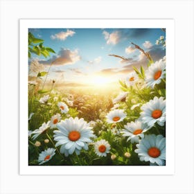 Daisy Field Art Print