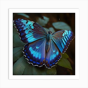 Blue Butterfly 1 Art Print