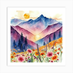 Watercolor Painting Art Print