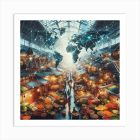 World Food Market Art Print