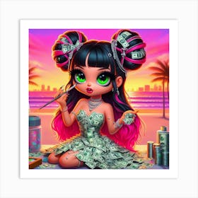 Money Girl 13 Art Print