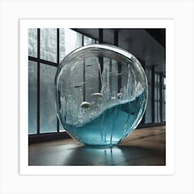 Glass Bowl Of Water 1 Art Print