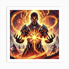 Ronan Ashheart Flame Of Unity Art Print