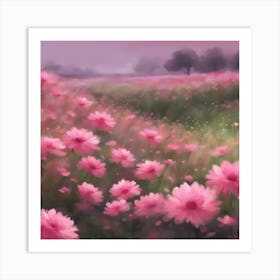 Pink Flowers 2 Art Print