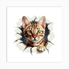 Bengal Cat 2 Art Print