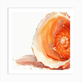 Watercolor Sea Shell Art Print