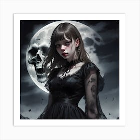 Gothic Girl Art Print