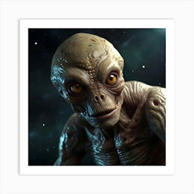 An Image Of An Alien Creatures From Space Art Print