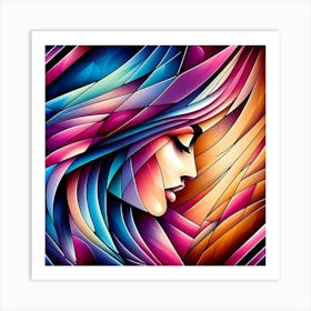 Abstract Of A Woman 15 Art Print