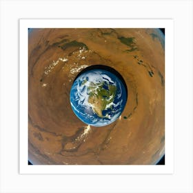 Earth From Space 4 Art Print