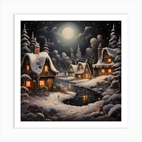 Rustic Yarned Yule Symphony Art Print