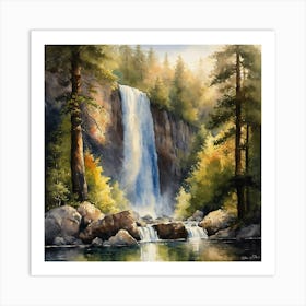 Waterfall 4 Art Print