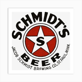 Schmidt S Beer Art Print