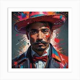 Man In Hat Art Print