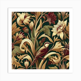 Floral Pattern 1 Art Print