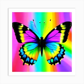 Rainbow Butterfly 14 Art Print