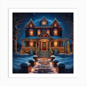 Christmas House 48 Art Print