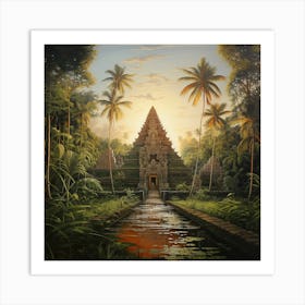 Temple In The Jungle 9 Art Print