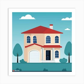 House On A Hill Art Print