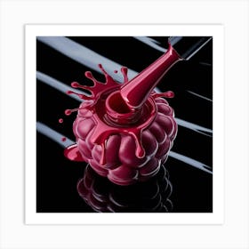 Raspberry Nail Polish 2 Art Print