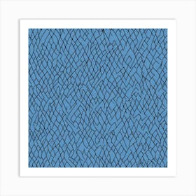 Abstract Pattern - Blue Art Print