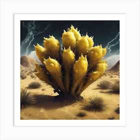 Cactus In The Desert Art Print