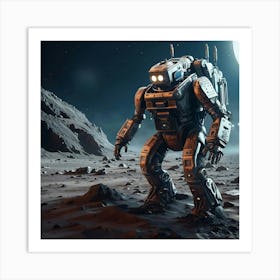 Metalic Moonwalker Art Print