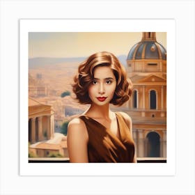 Portrait Of Legendary actress Himanee Bhatia Art Print