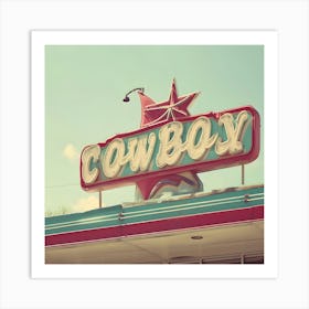 Cowboy Stock Videos & Royalty-Free Footage Art Print