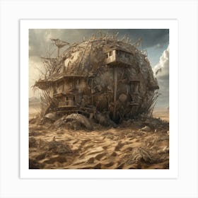 Desert House Art Print