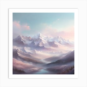 Mountain Landscape Art Print