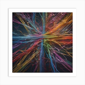 Abstract Network - Abstract Stock Videos & Royalty-Free Footage Art Print