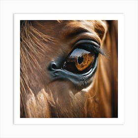 Eye Of A Horse 17 Art Print