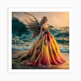 Fairy On The Beach 1 Art Print