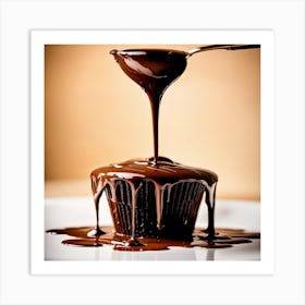 Chocolate Cupcake Art Print