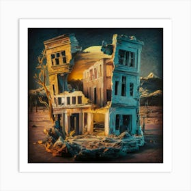 Ruins Of A City Art Print