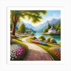 Path To The Lake 2 Art Print