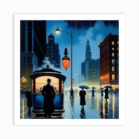 Night On The Street Art Print