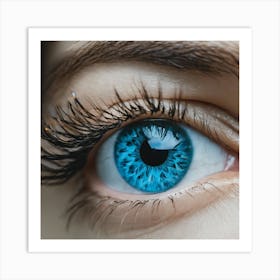 Blue Eye 10 Art Print