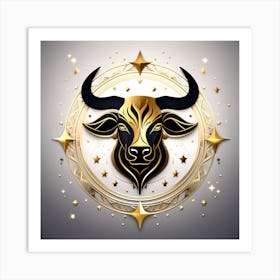 Zodiac symbol, Taurus Art Print