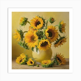 Sunflowers, Vincent Van Gogh (8) Art Print