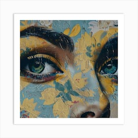 Woman'S Face 4 Art Print