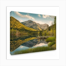 A Large Wall Art Of A Serene Landscape With A Calm 3rn 72gds12xfahzmfpnlg Ahnc8iintkakxz4jhb4ybw (1) Art Print