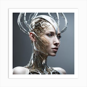 Futuristic Woman 2 Art Print