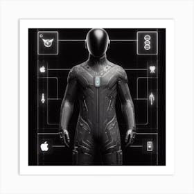 Futuristic Man 55 Art Print