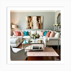 Modern Living Room Art Print