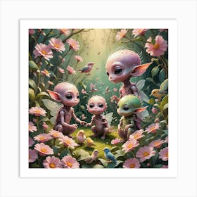 Alien Angels Art Print