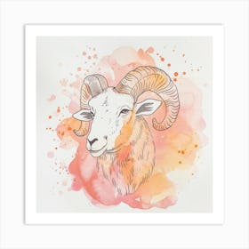 Zodiac Ram 1 Art Print