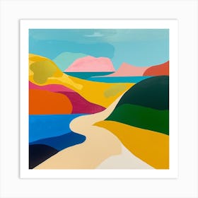 Abstract Travel Collection Turks And Caicos Island 1 Art Print