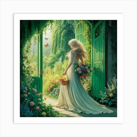 Into The Garden I Go Print Art Print